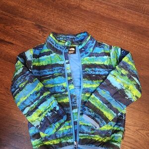 The North Face Blue and Green Jacket